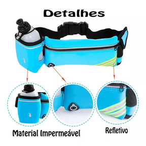 Bolsa de corrida à prova d'água com suporte para garrafa de água