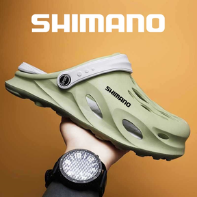 Shimano Sapatos De Verão Ao Ar Livre Buraco Baotou Homens Sandálias Casuais Suxi Chinelos De Praia Pesca