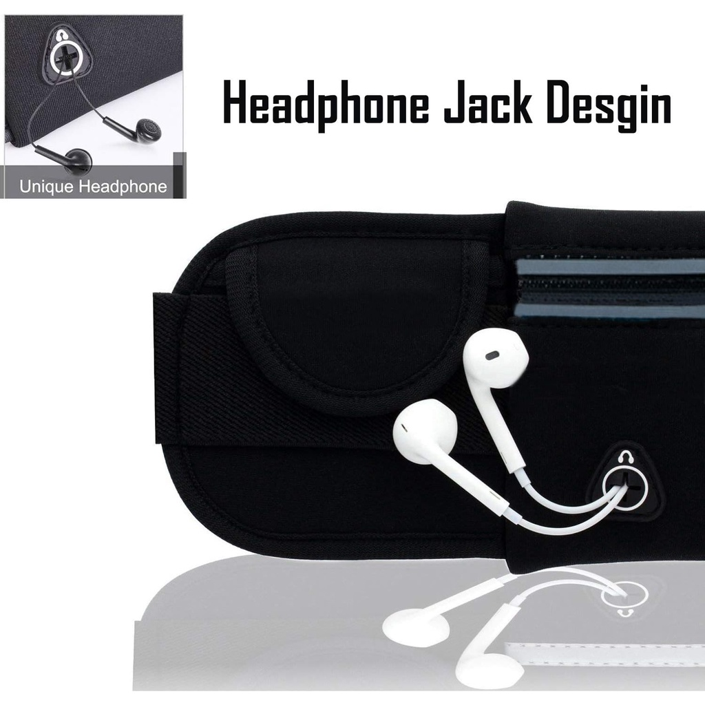 Bolsa de corrida à prova d'água com suporte para garrafa de água