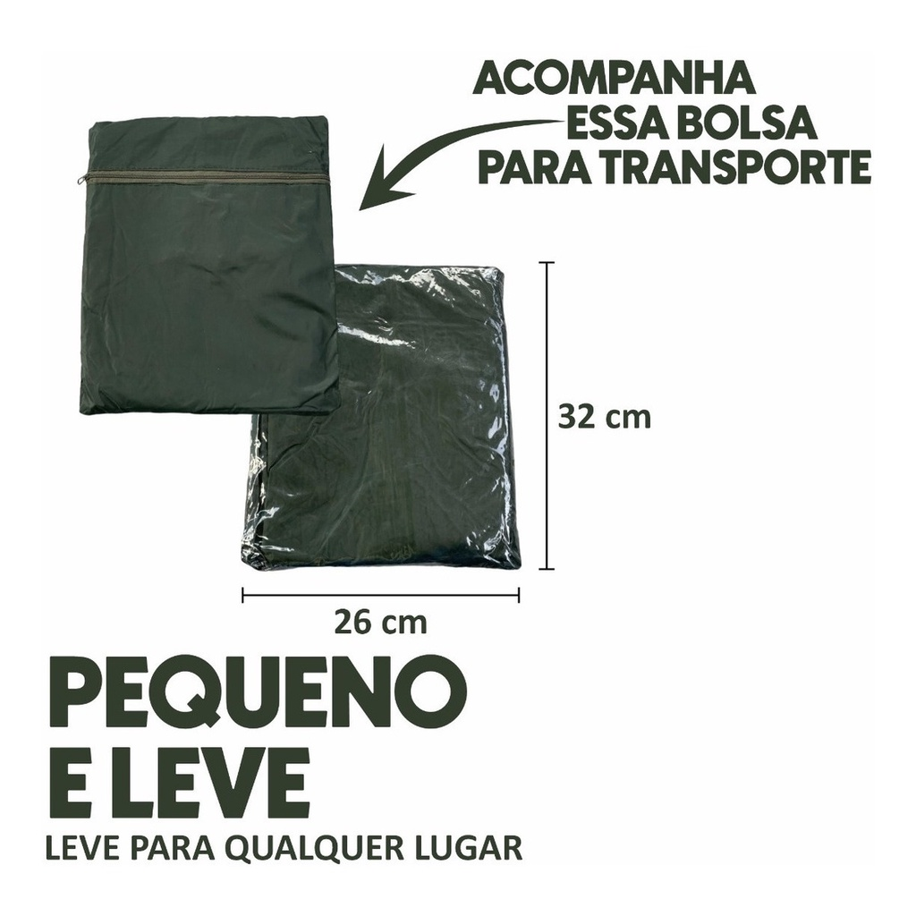 Capa De Chuva P/ Pesca Pescaria Militar Reforçada Epi Oferta