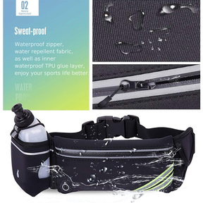 Bolsa de corrida à prova d'água com suporte para garrafa de água