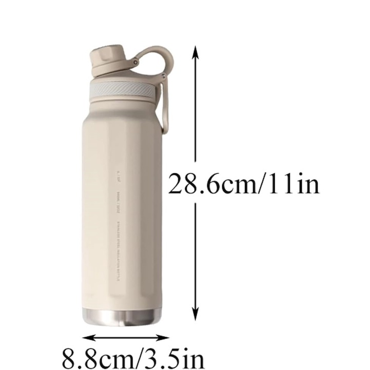 Garrafa Térmica Grande Capacidade Esportiva De Viagem Tampa De Portátil 800ml