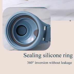 Garrafa Térmica Grande Capacidade Esportiva De Viagem Tampa De Portátil 800ml