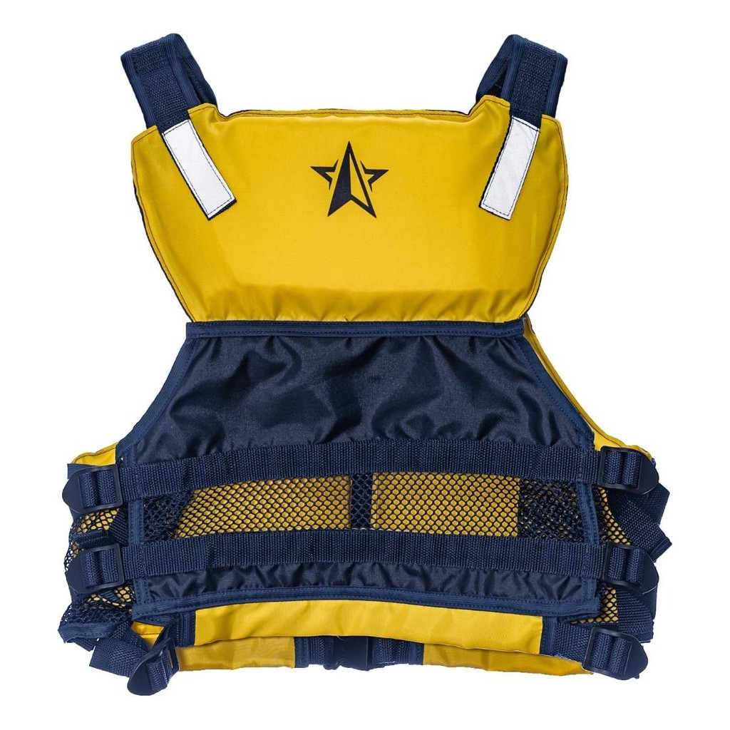 Colete De Flutuação Polaris Amarelo M 55-80KG Caiaque Pesca