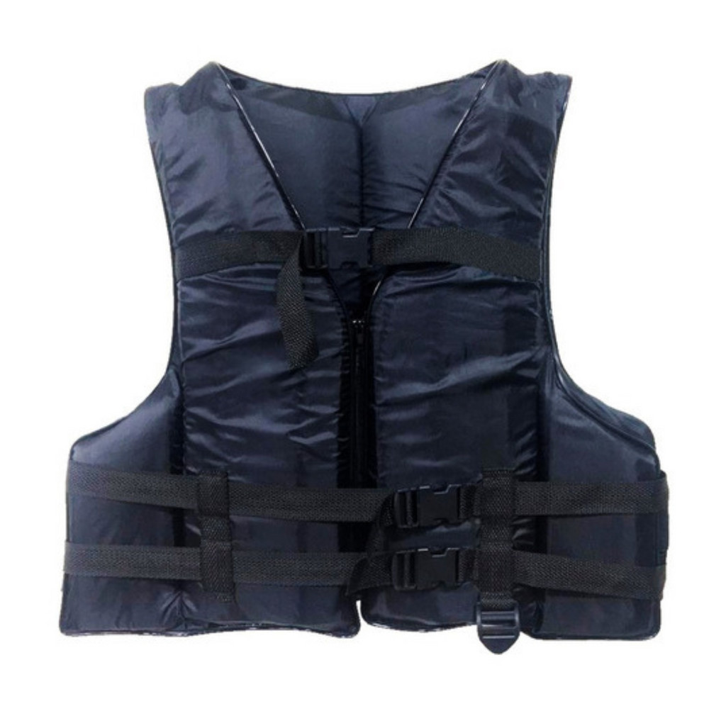 Colete Salva Vidas Raju Para Pescas Atividade Aquática Embarcação Unissex 60Kg Preto