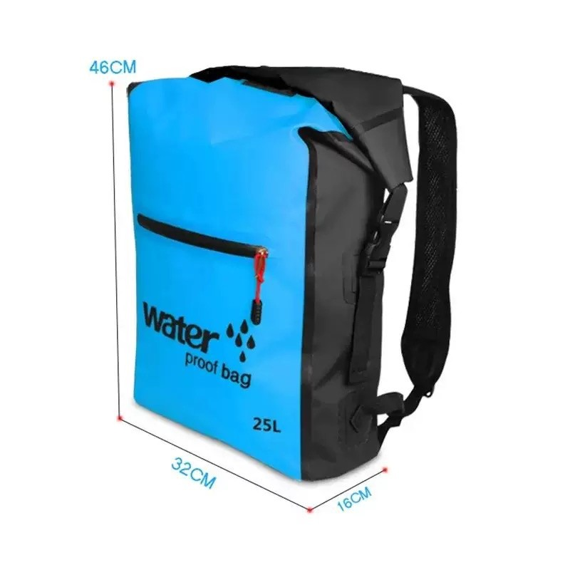 Mochila 25 Litros Impermeável Estanque Capa Chuva Trilha