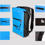 Mochila 25 Litros Impermeável Estanque Capa Chuva Trilha