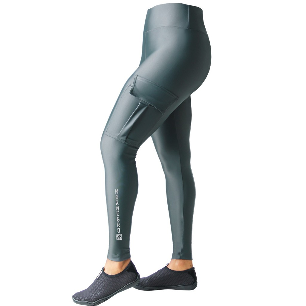 Calça Legging Para Pesca Esportiva Camping Atividades Esportivas Ar Livre Feminina Sports Mar Negro