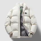 Quiksilver Jaqueta Espessada De Inverno Masculina Com Gola Alta Manga Comprida De Algodão Quente E Confortável