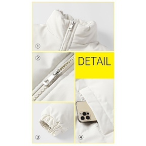 Quiksilver Jaqueta Espessada De Inverno Masculina Com Gola Alta Manga Comprida De Algodão Quente E Confortável