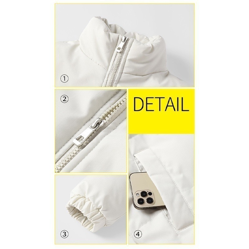 Quiksilver Jaqueta Espessada De Inverno Masculina Com Gola Alta Manga Comprida De Algodão Quente E Confortável