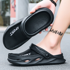 Extraordinário 2024 verão buraco sapatos masculinos verão exterior Wear antiderrapante anti-odor Baotou chinelos masculi