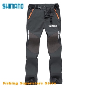 Homens SHIMANOS Vestuário De Pesca Ao Ar Livre Calças De Secagem Rápida Soltas Tamanho Grande
