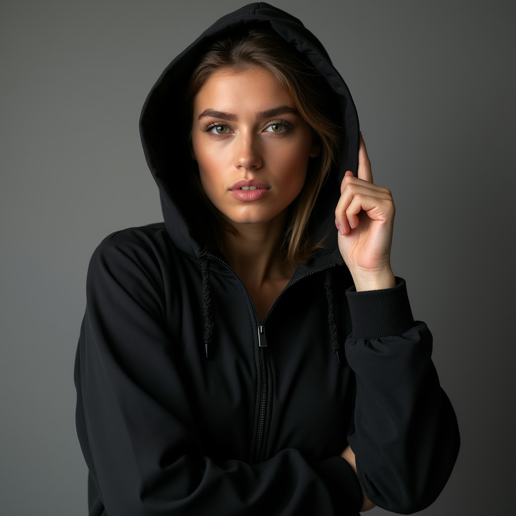 Jaqueta Agasalho corta vento feminino branco de frio forrado com punho touca capuz