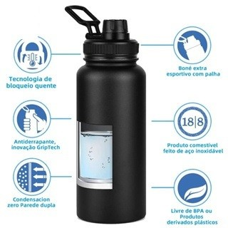 1200 ml 32 Oz 40 Oz Garrafa Térmica liso espacial Quente & Frio Com Isolamento Térmico
