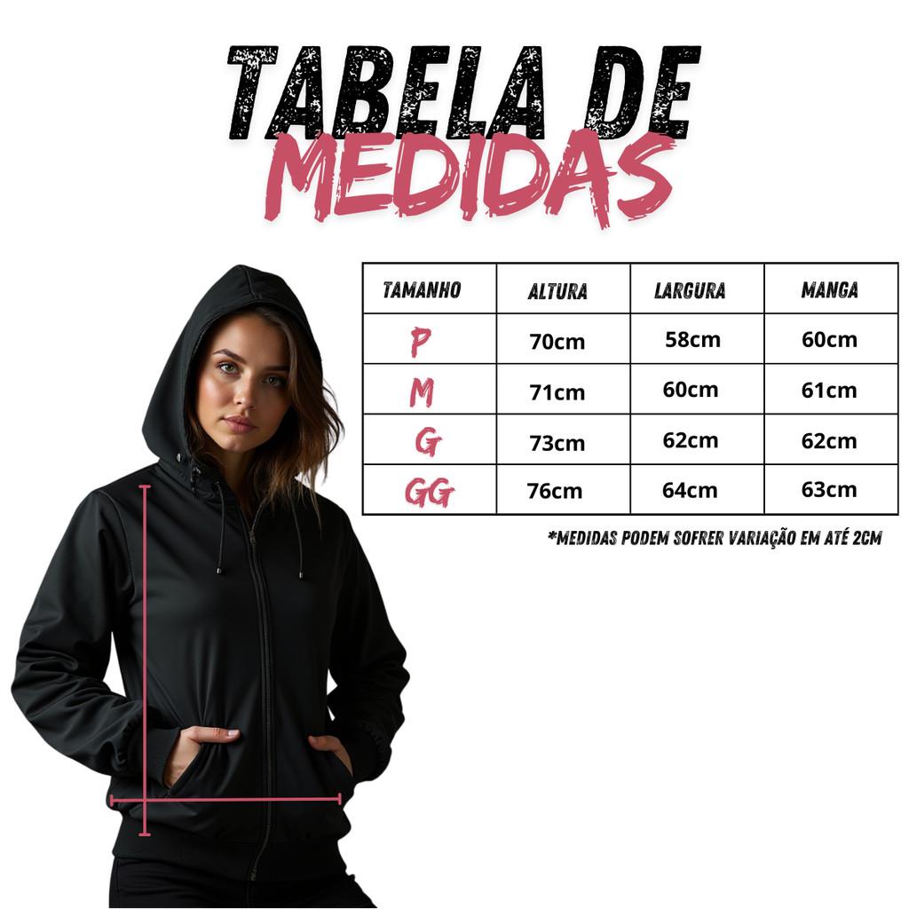 Jaqueta Agasalho corta vento feminino branco de frio forrado com punho touca capuz