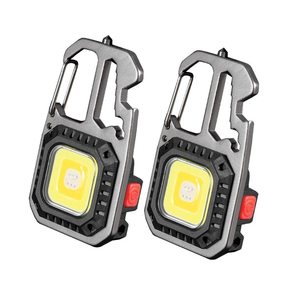 Chaveiro Lanterna Tatica Titaniun LED com Iluminação Ajustável Chave Multifuncional Blindado