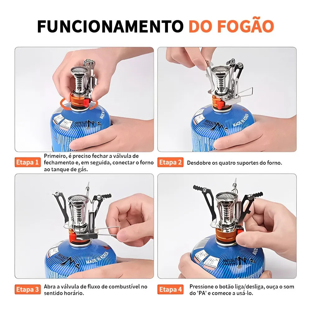 Kit Panelas Camping, Incluindo Talheres De Aço Inox 304