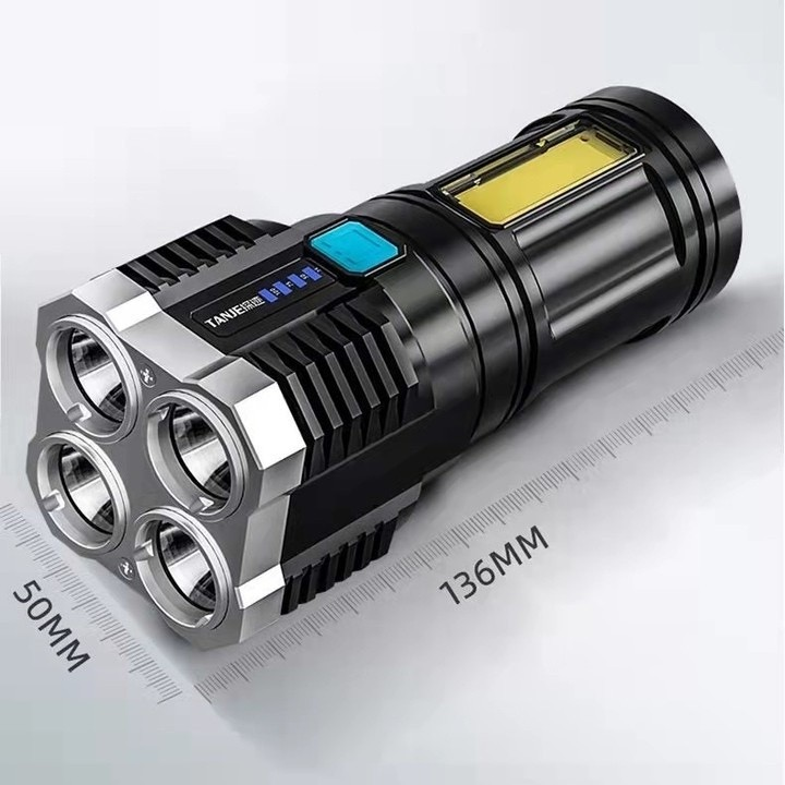 Lanterna Tatica Recarregavel Mais Forte Do Mundo Sitio Led