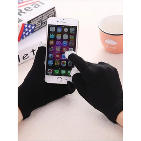 Luvas De Malha Suave Inverno Quente touch Screen Luvas De Dedos Completos Para Mulheres Meninas