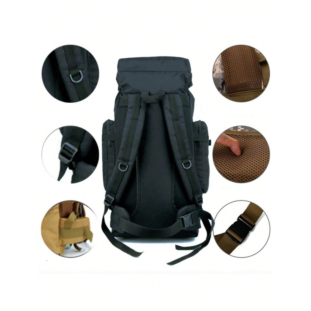 Mochila Cargueira 80L Impermeável para Trilha e Camping Montanismo Viagens Aventuras