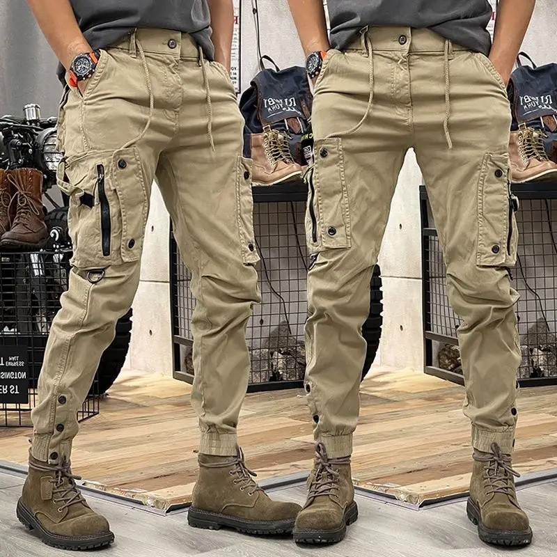 Calças De Carga Militar Táticas Para Homens Da Marinha Camo Trabalho De Hip Hop Ao Ar Livre Empilhadas
