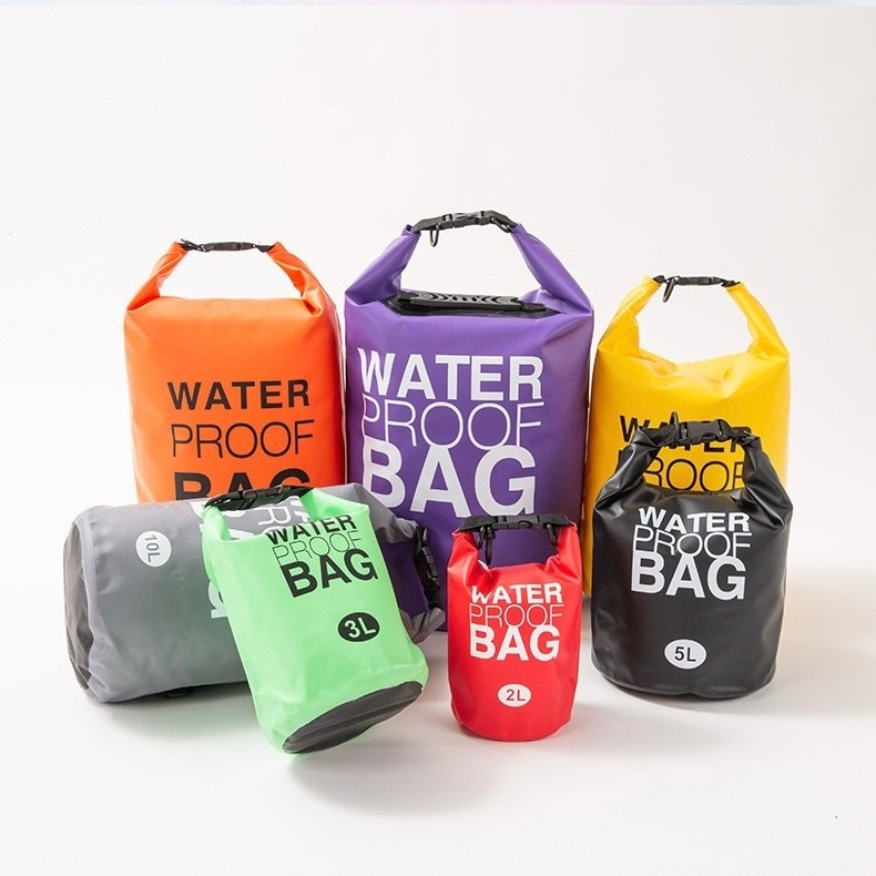 Bolsa Impermeável Saco Estanque 2/5/10/15/20/30L Camping Bag Mochila Pesca Caiaque Natação