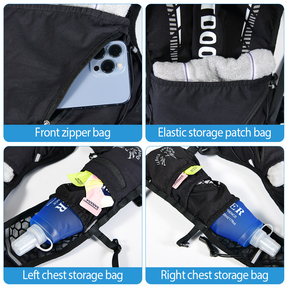 Newboler 5L Mochila De Hidratação Para Bicicleta Leve E Respirável Colete De Corrida À Prova D'água Ciclismo Com