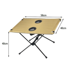 Mesa Dobrável Portátil com Porta-copos Acampamento Trilha