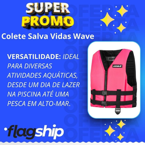 Colete Salva Vidas Wave Jogá Infantil Adulto Flutuação Cor