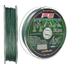 Linha de Pesca Multifilamento Max Force 4X Maruri 100 Metros