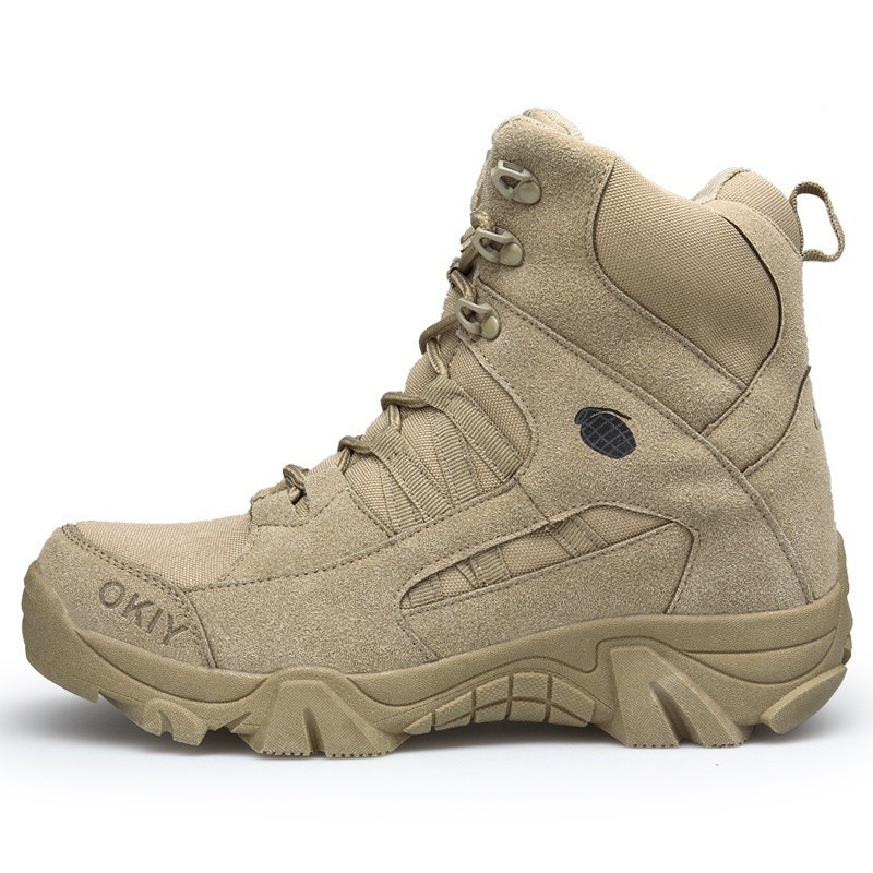 Outdoor/Caça Botas de couro 2024 homens novos sapatos de montanhismo Top alta