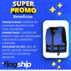 Colete Salva Vidas Wave Jogá Infantil Adulto Flutuação Cor
