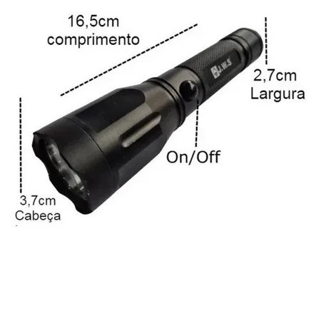 Lanterna HX-533 Lanterna para caça Verde FOCO ÚNICO Longo alcance com acionador remoto acessorios