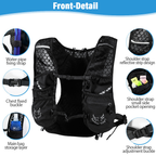 Newboler 5L Mochila De Hidratação Para Bicicleta Leve E Respirável Colete De Corrida À Prova D'água Ciclismo Com