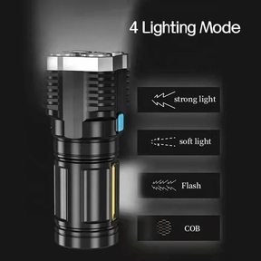 Lanterna Tatica Recarregavel Mais Forte Do Mundo Sitio Led