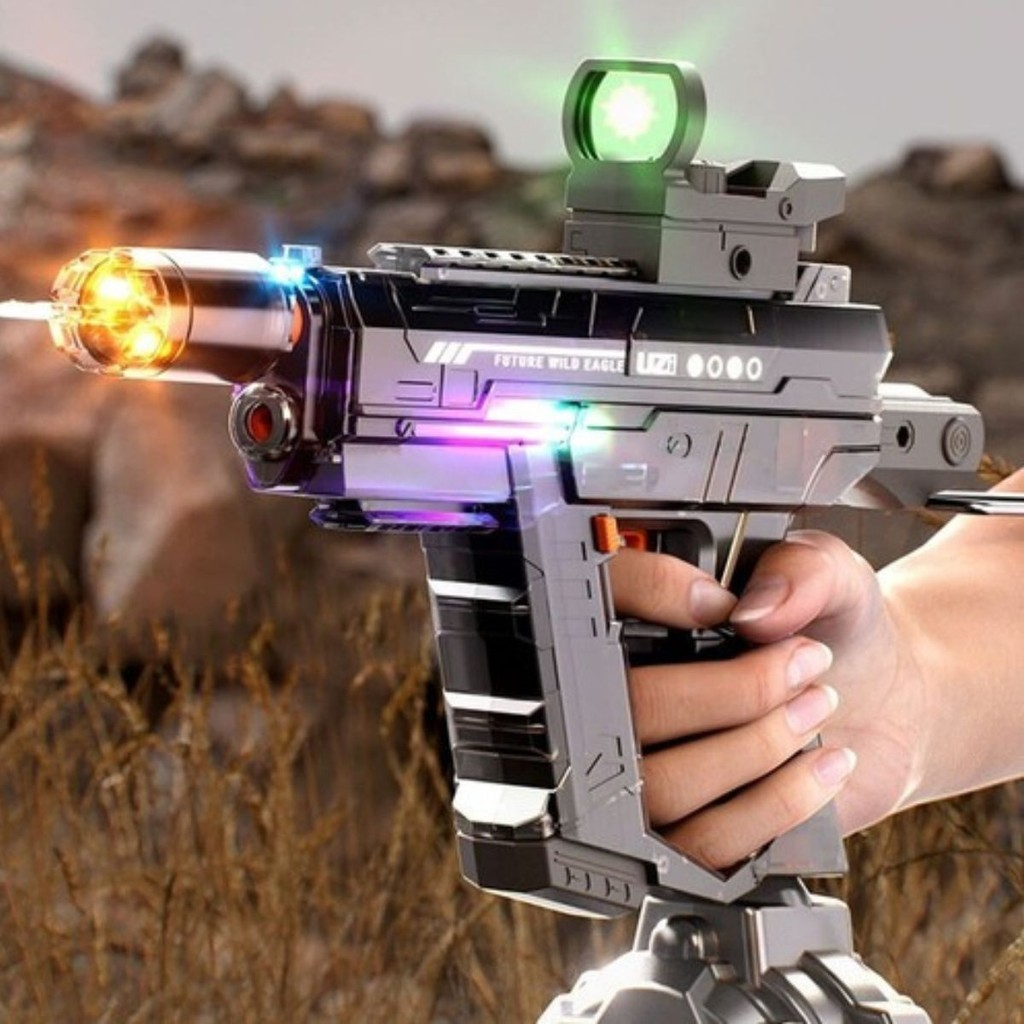 Pistola de Água Elétrica Automática Recarregável Ideal para Diversão Infantil ao Ar Livre Brinquedo Lançador de Água