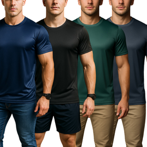Camiseta Masculina Dry Fit Básica Slim Fit com proteção UV para Treino e Dia a Dia ( ver kits )