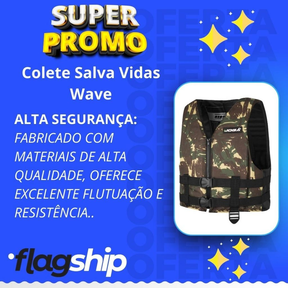 Colete Salva Vidas Wave Jogá Infantil Adulto Flutuação Cor