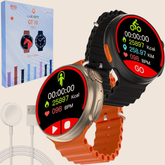 Smartwatch GT 10 48mm Bluetooth Chamadas e Controle de Música Tela 1.52” Acompanha 8 Pulseiras JZ