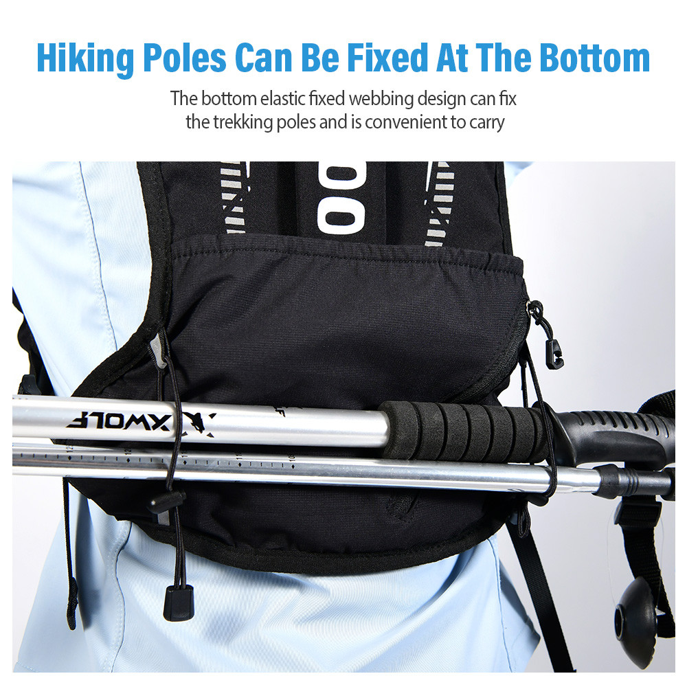 Newboler 5L Mochila De Hidratação Para Bicicleta Leve E Respirável Colete De Corrida À Prova D'água Ciclismo Com