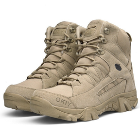 Outdoor/Caça Botas de couro 2024 homens novos sapatos de montanhismo Top alta