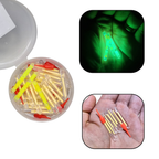 Kit 50 Bastão Luminoso Luz P Boia Vara Linha Pesca Noturna Peixe Anzol Trairá Tucunaré Dourado
