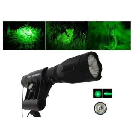 Lanterna HX-533 Lanterna para caça Verde FOCO ÚNICO Longo alcance com acionador remoto acessorios
