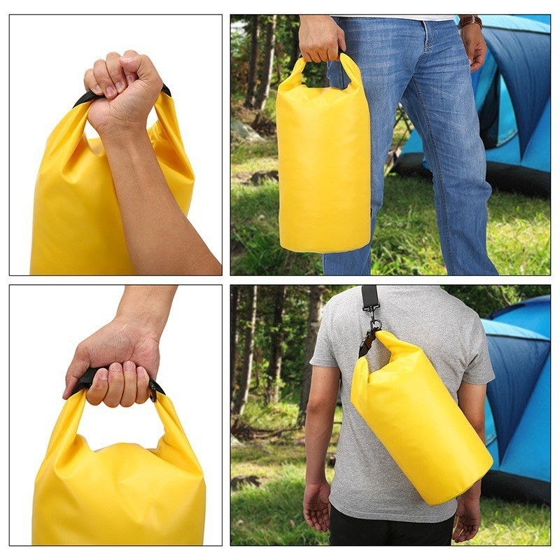 Bolsa Impermeável Saco Estanque 2/5/10/15/20/30L Camping Bag Mochila Pesca Caiaque Natação