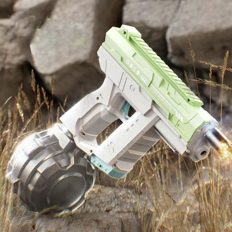 Pistola de Água Elétrica Automática Recarregável Ideal para Diversão Infantil ao Ar Livre Brinquedo Lançador de Água