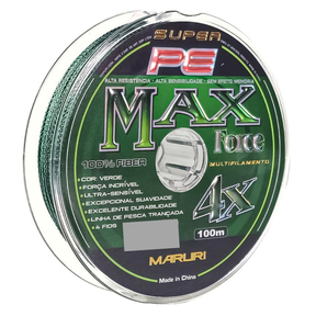 Linha de Pesca Multifilamento Max Force 4X Maruri 100 Metros