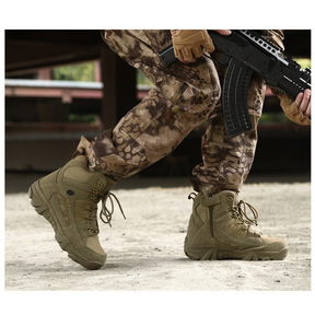 Outdoor/Caça Botas de couro 2024 homens novos sapatos de montanhismo Top alta