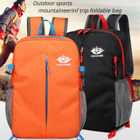 Mochila Unissex Leve Impermeável Dobrável Para Exterior Casual De Viagem Grande Capacidade Esportiva