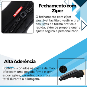 Luva Térmica resistente a água Unissex para Moto e Bike com Touch